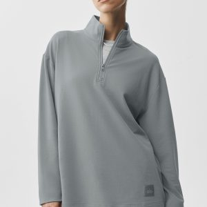 Double Take Long Sleeve 1/4 Zip - Monument