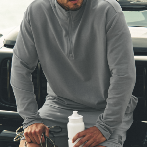 Double Take Long Sleeve 1/4 Zip - Monument