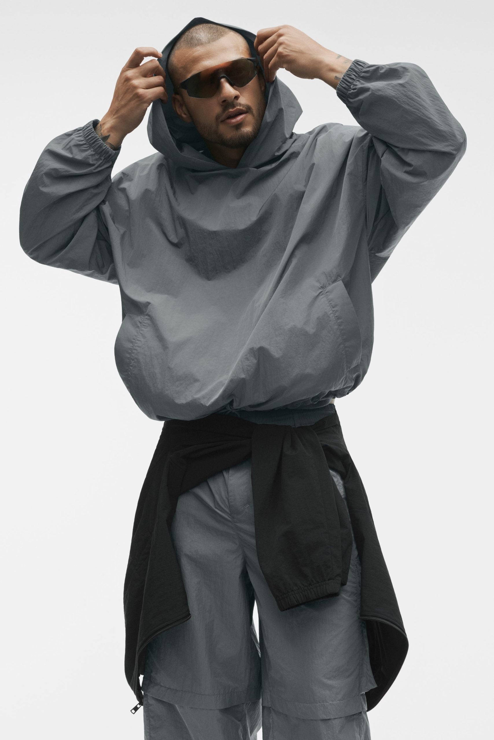 Axis Hooded Pullover - Monument - Image 4