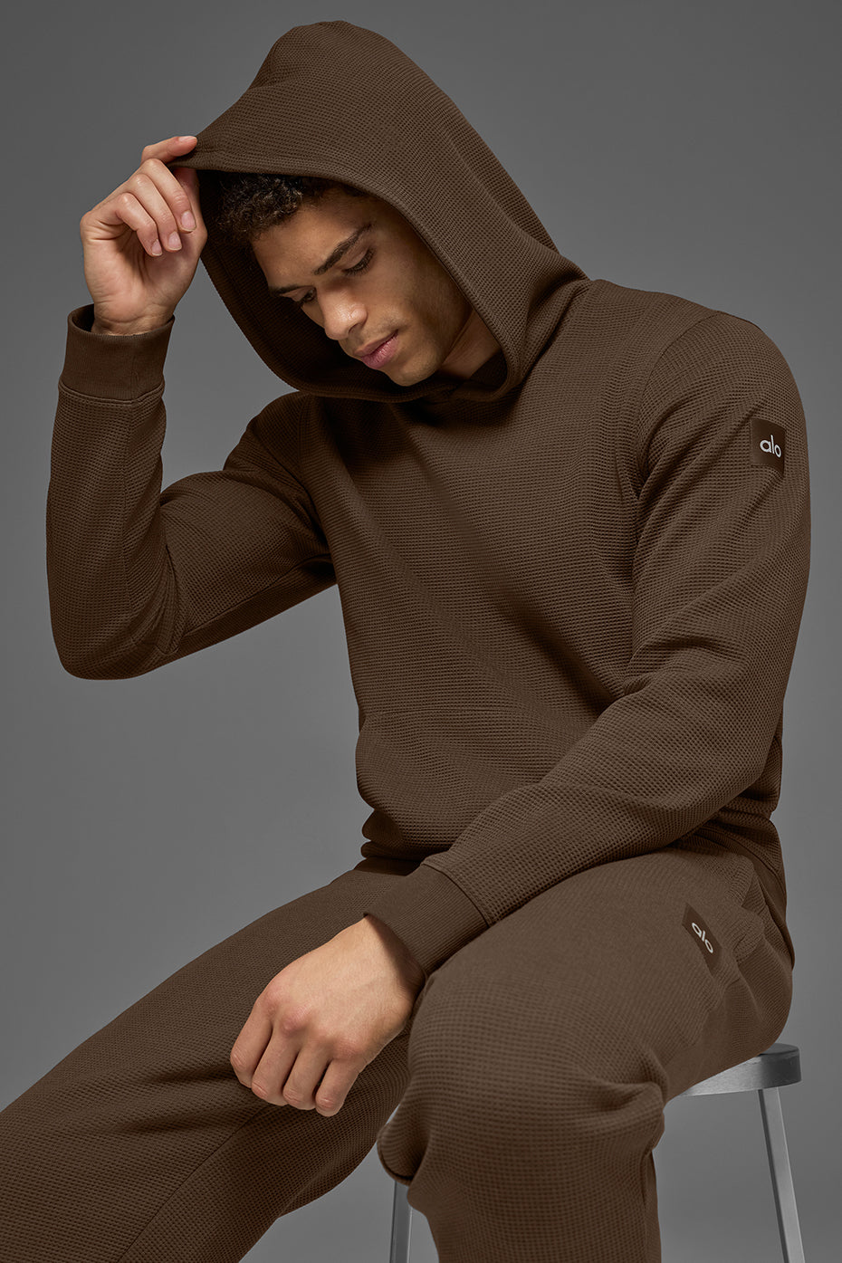 Waffle Lounge Hoodie - Espresso - Image 5