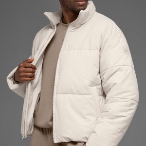 Stretch Woven Street Puffer - Bone