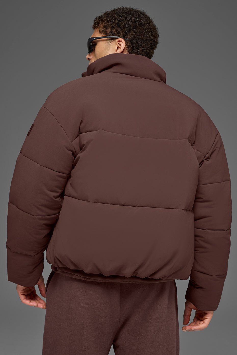 Stretch Woven Street Puffer - Brownstone - Image 2