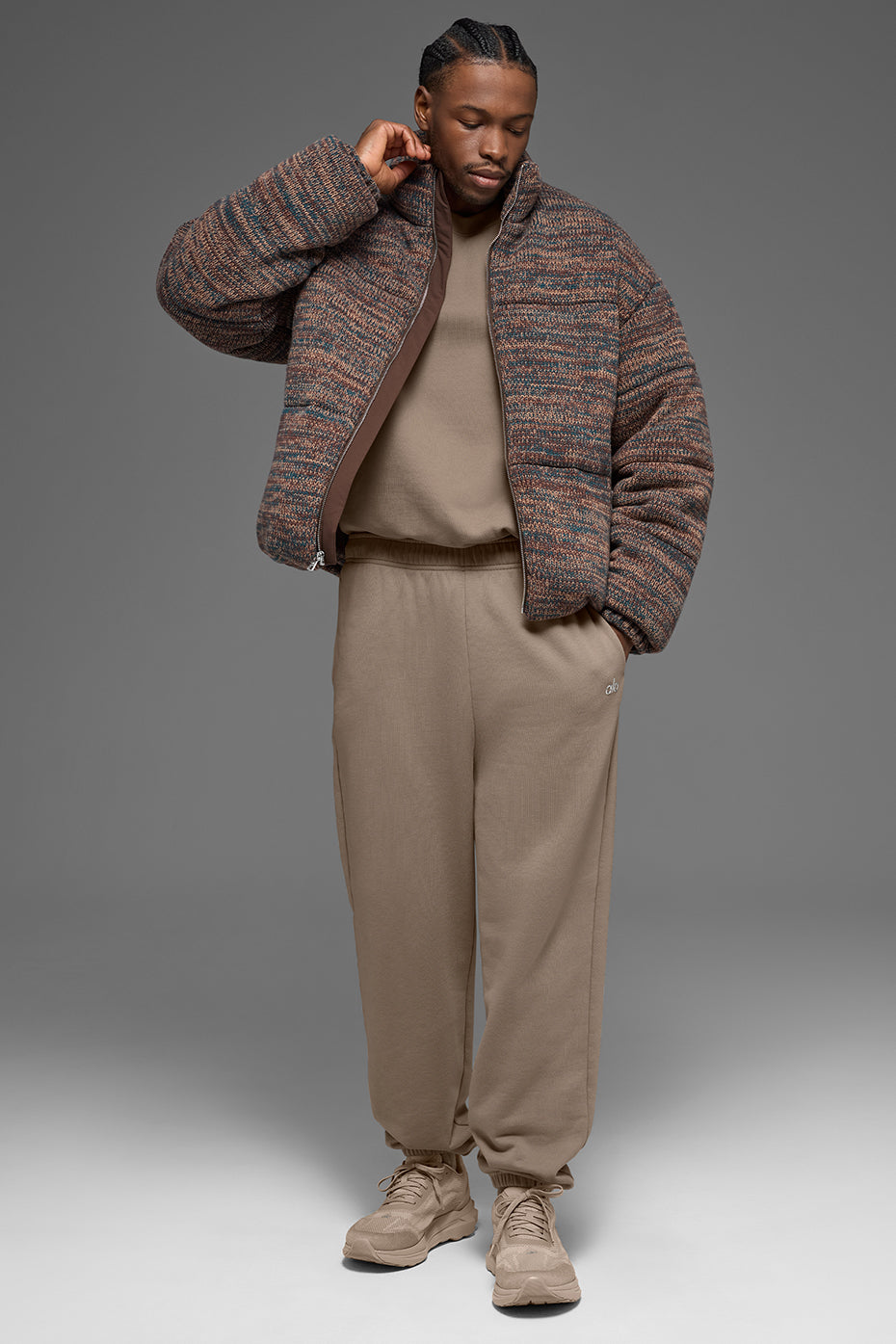 Stage Sweater Puffer - Brown Multi - Image 5