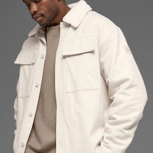 Canvas Utility Shacket - Bone