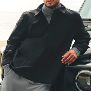 Alpha Shell Overshirt - Black