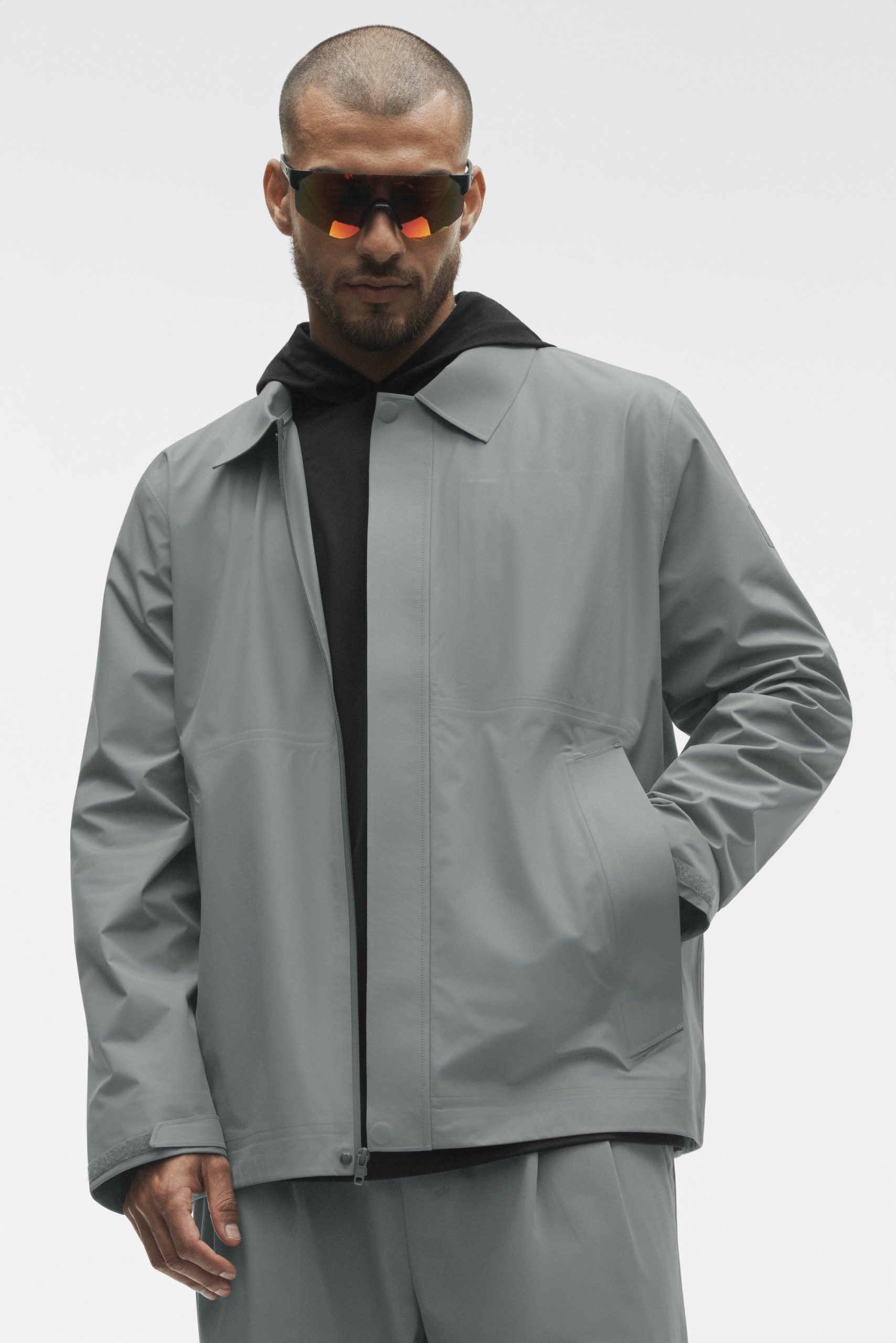 Alpha Shell Overshirt - Monument - Image 2