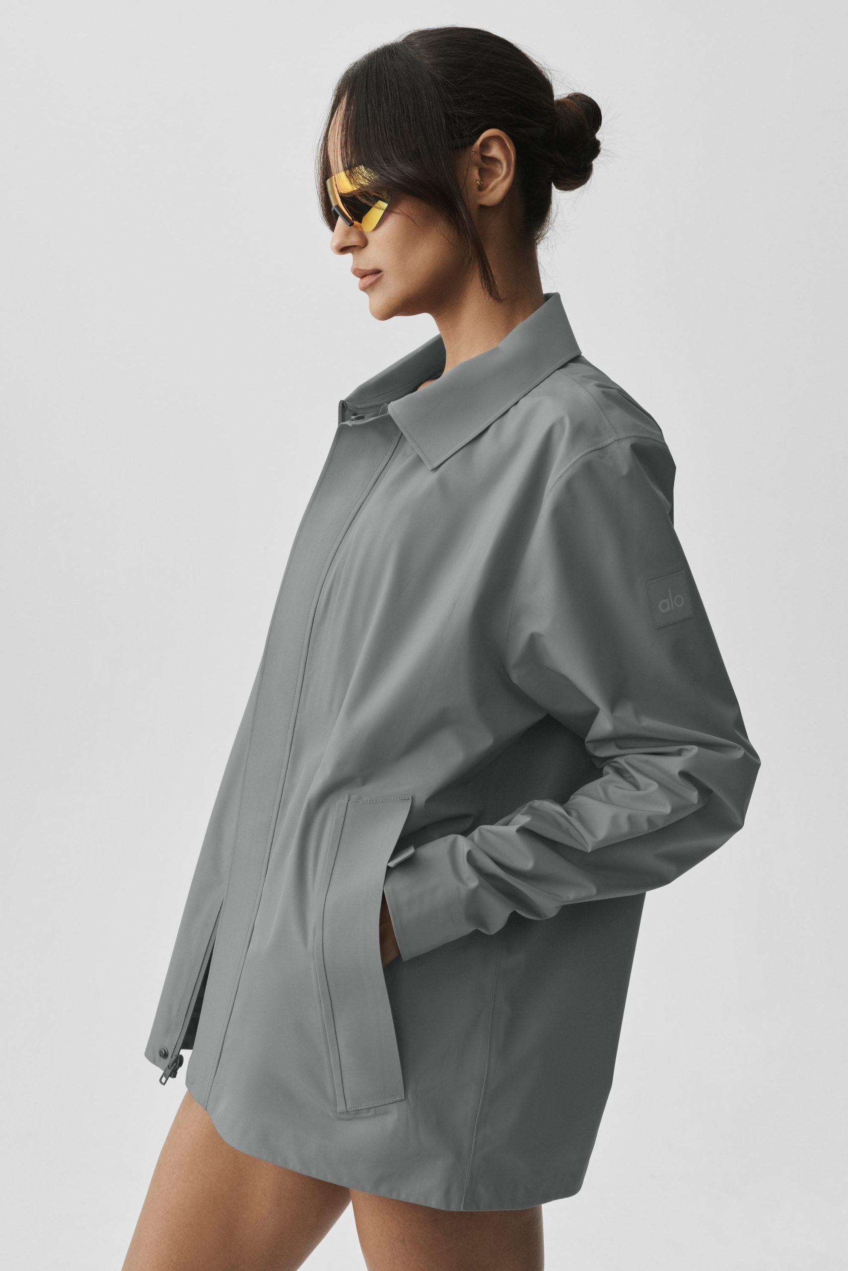 Alpha Shell Overshirt - Monument - Image 3