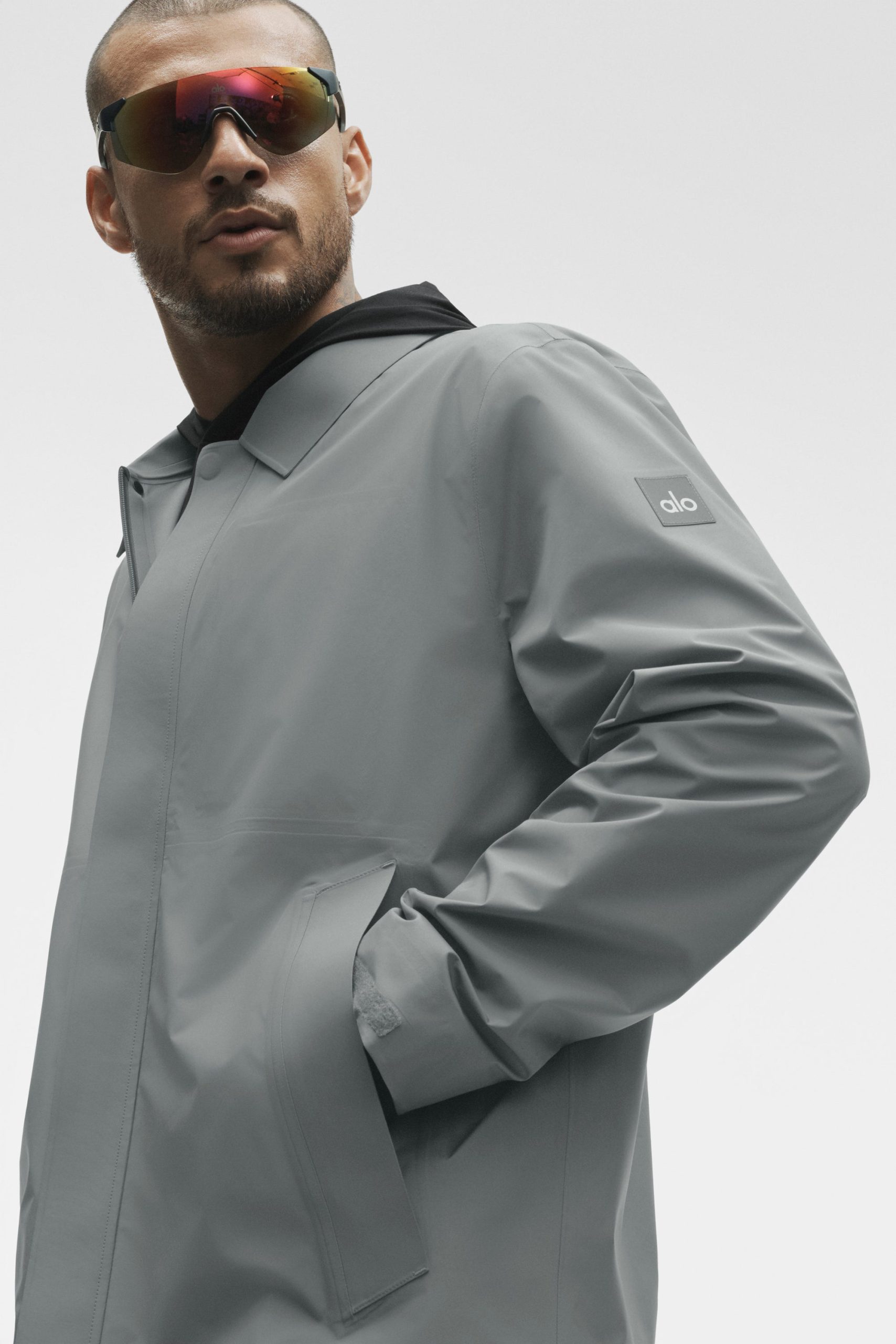 Alpha Shell Overshirt - Monument - Image 3