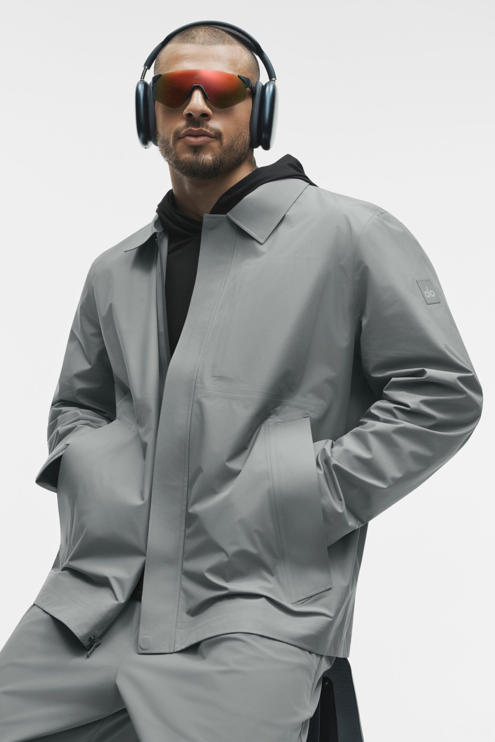 Alpha Shell Overshirt - Monument - Image 5