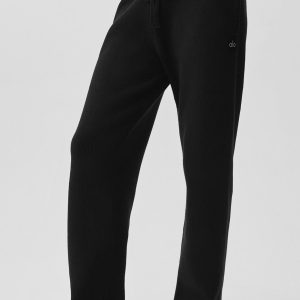 Scholar Straight Leg Sweatpant - Black