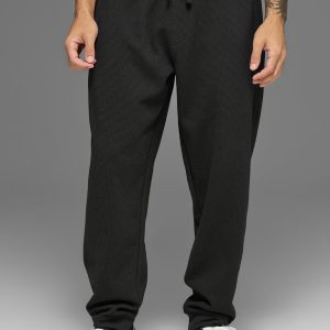 Waffle Lounge Jogger - Black