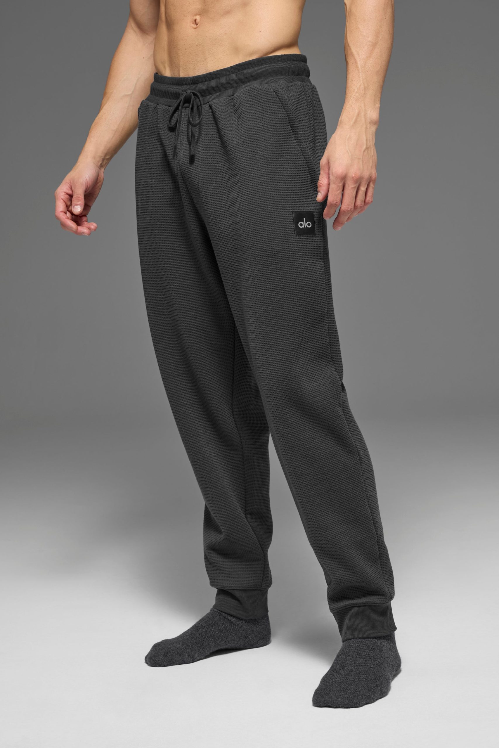 Waffle Lounge Jogger - Anthracite - Image 2