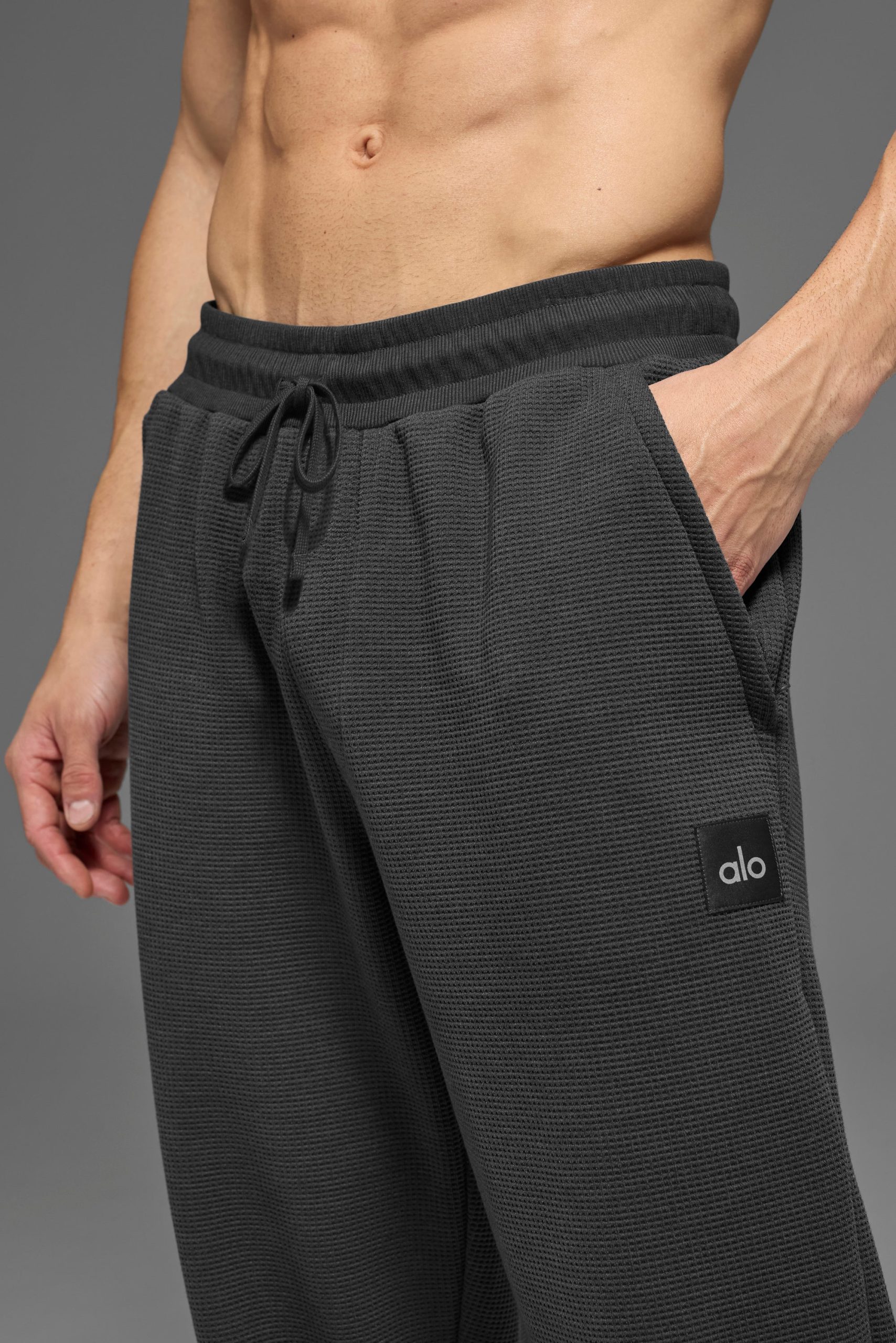 Waffle Lounge Jogger - Anthracite - Image 4