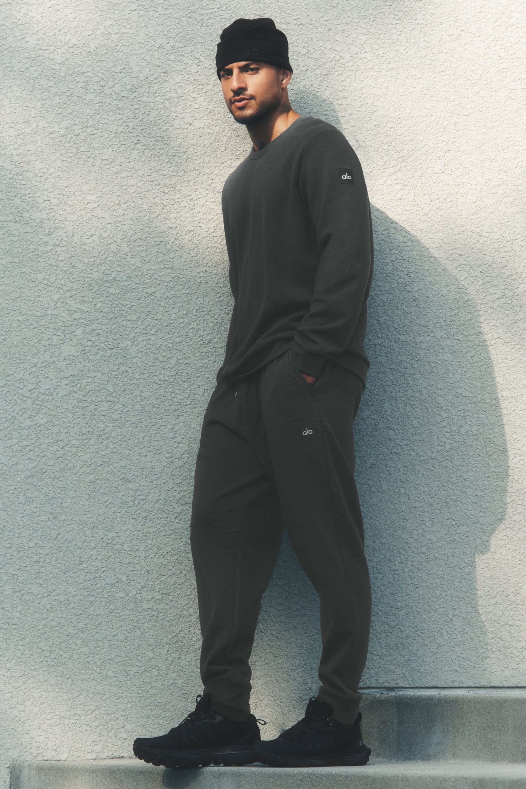 Waffle Lounge Jogger - Anthracite