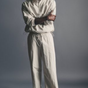 Takeaway Track Straight Leg Pant - Bone