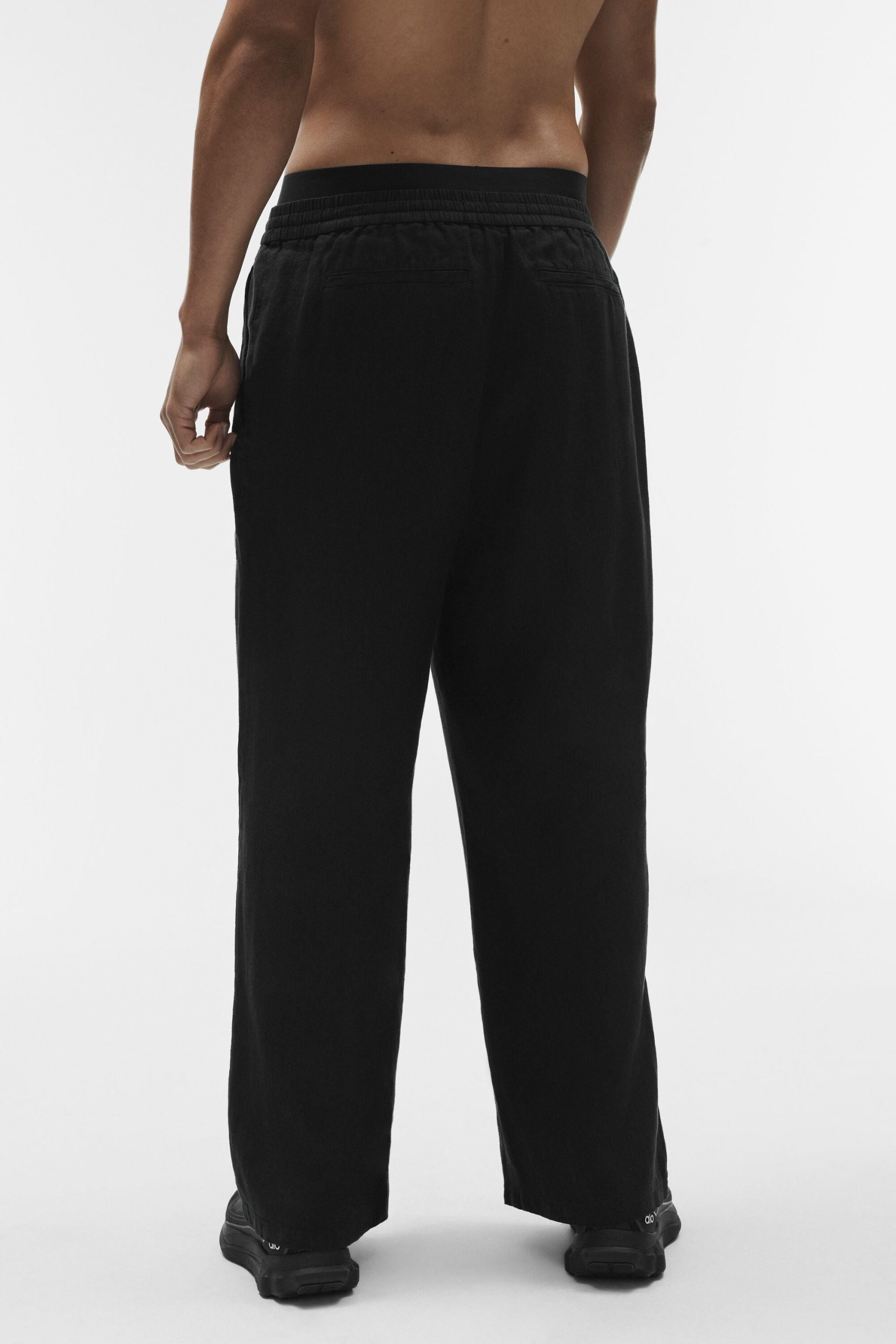 Linen Days Straight Leg Pant - Black - Image 4