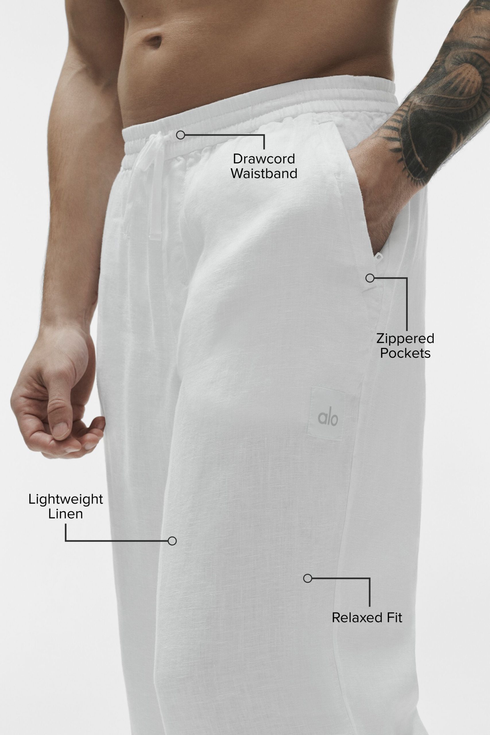 Linen Days Straight Leg Pant - White - Image 2