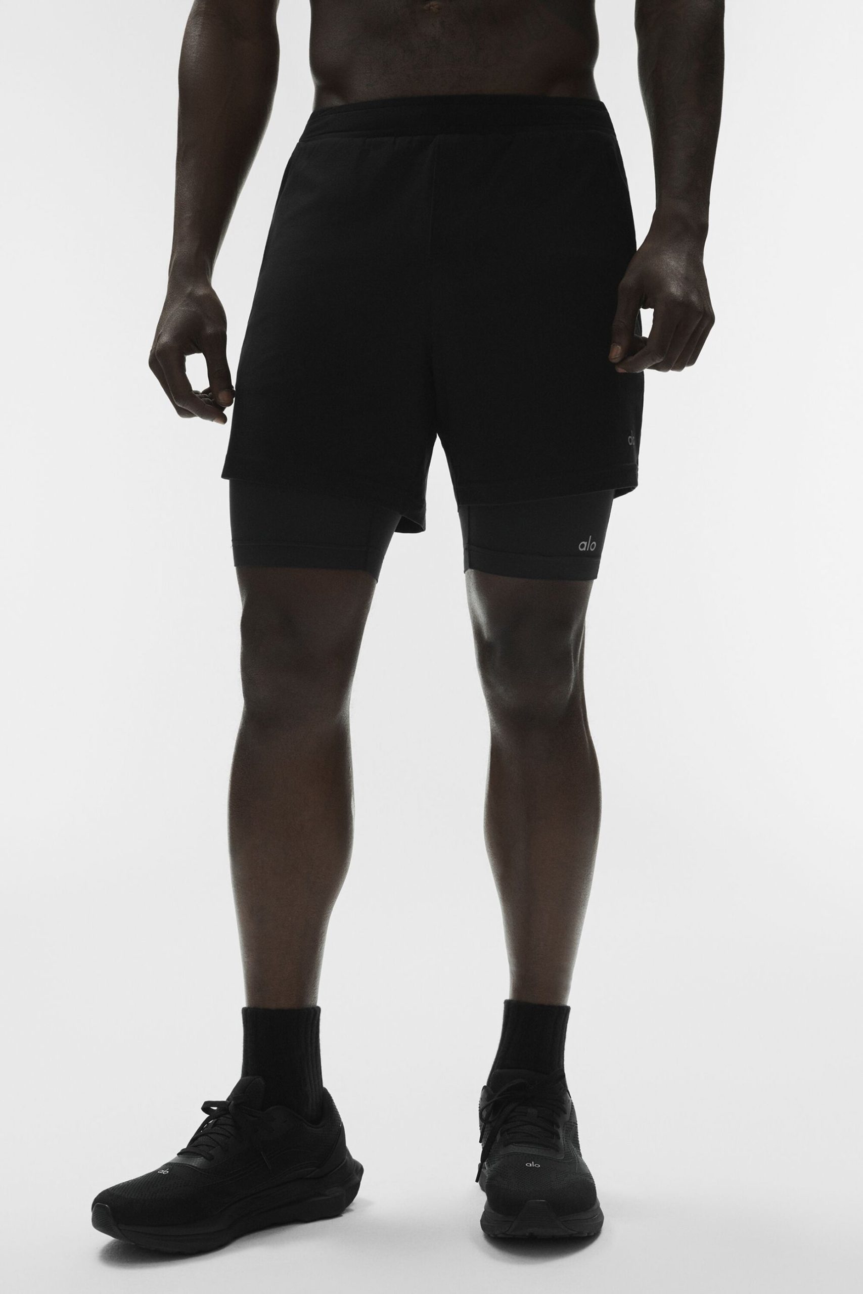 Conquer React 2-In-1 Performance Short - Black/Black - Image 3