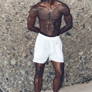 5 Traction Running Short - White