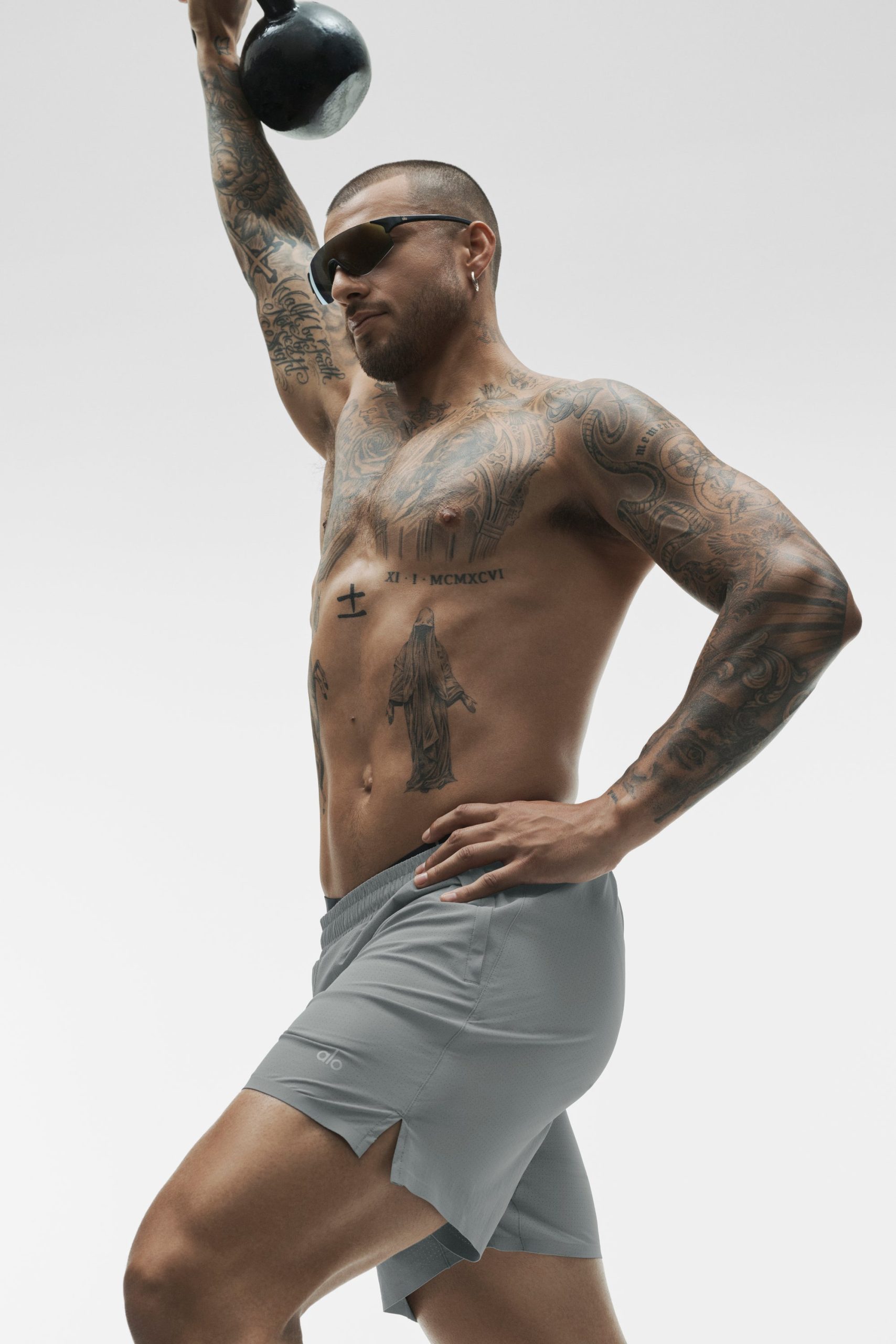 5 Traction Running Short - Monument - Image 5
