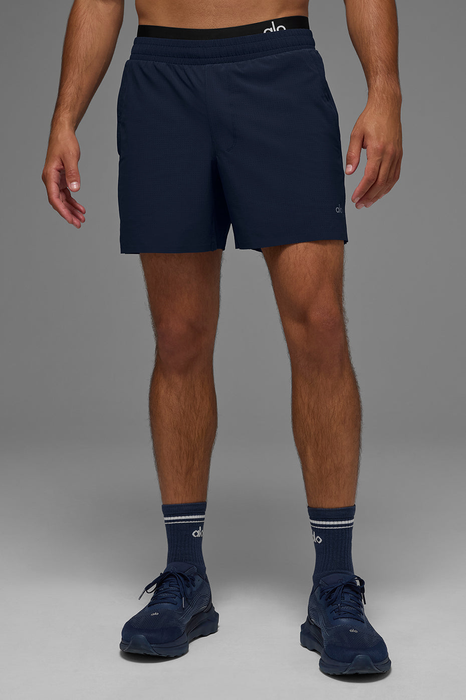 5 Traction Running Short - Navy