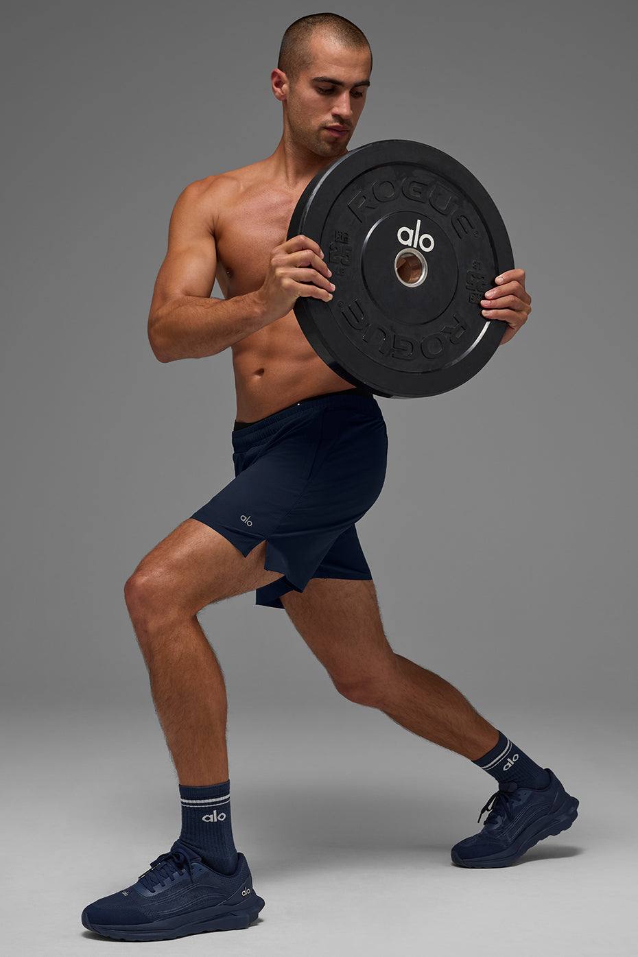 5 Traction Running Short - Navy - Image 5