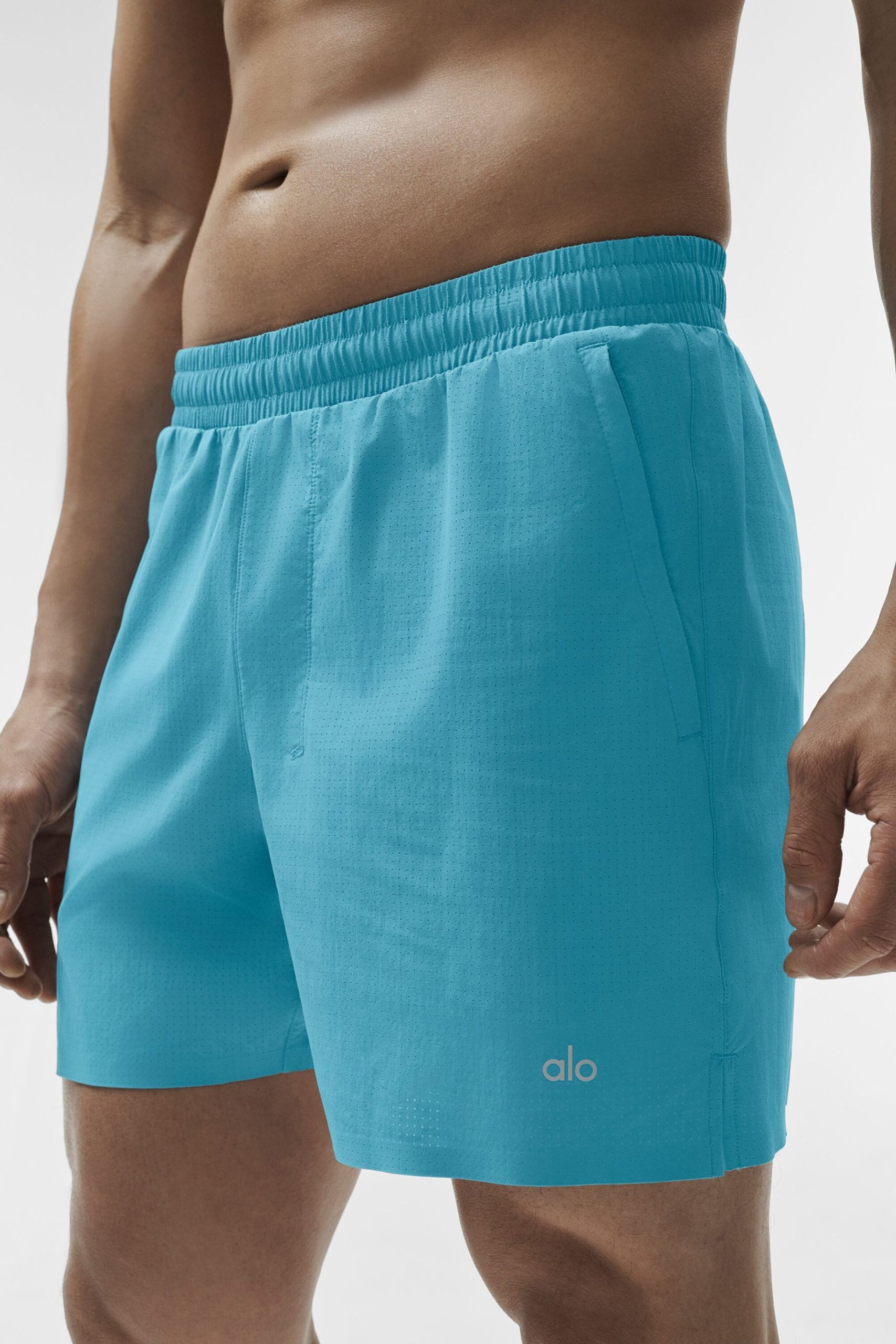 5 Traction Running Short - Blue Breeze - Image 2