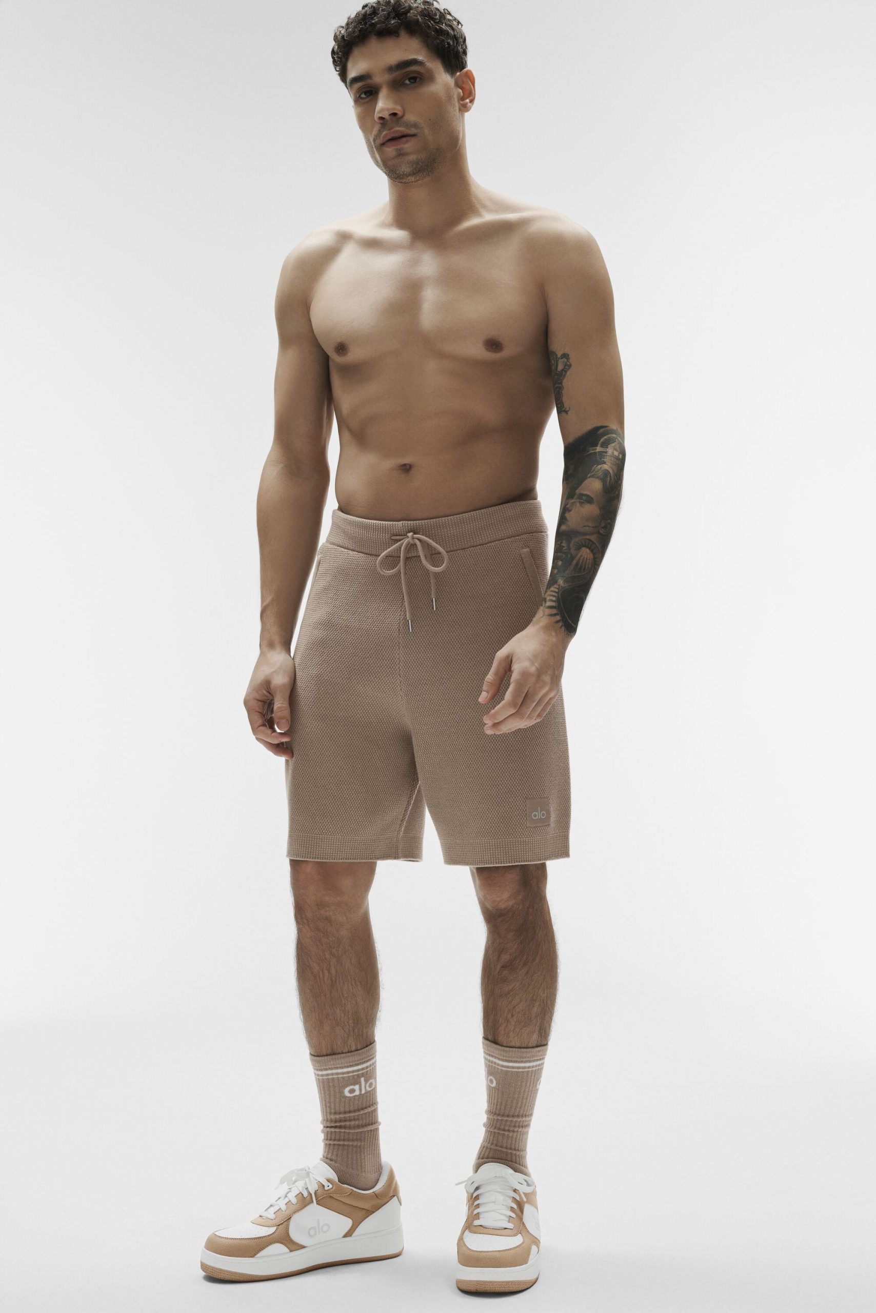 7 Sports Club Sweater Knit Short - Gravel - Image 3