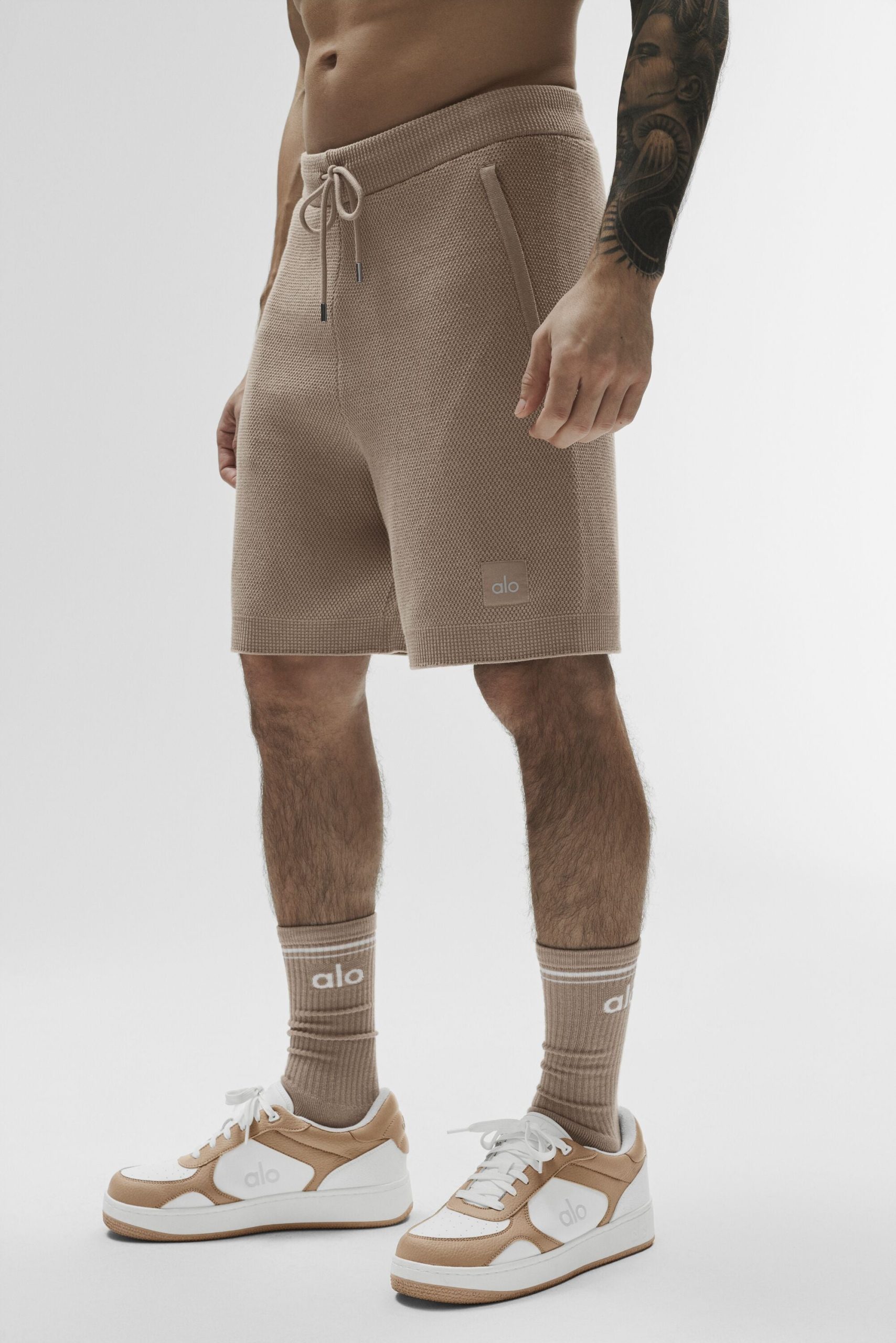 7 Sports Club Sweater Knit Short - Gravel - Image 4