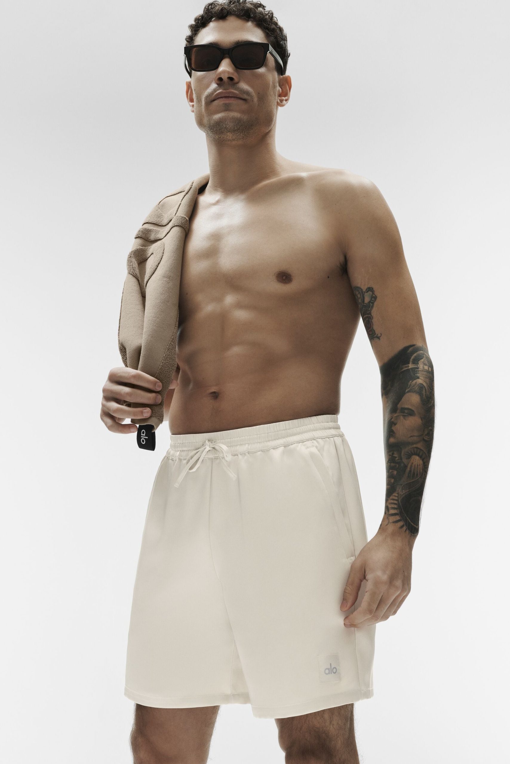7 Satin Horizon Short - Bone - Image 3
