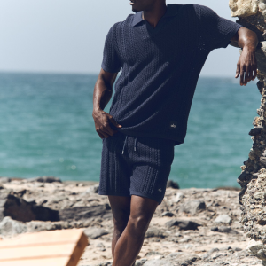 7 Coastline Knit Short - Navy