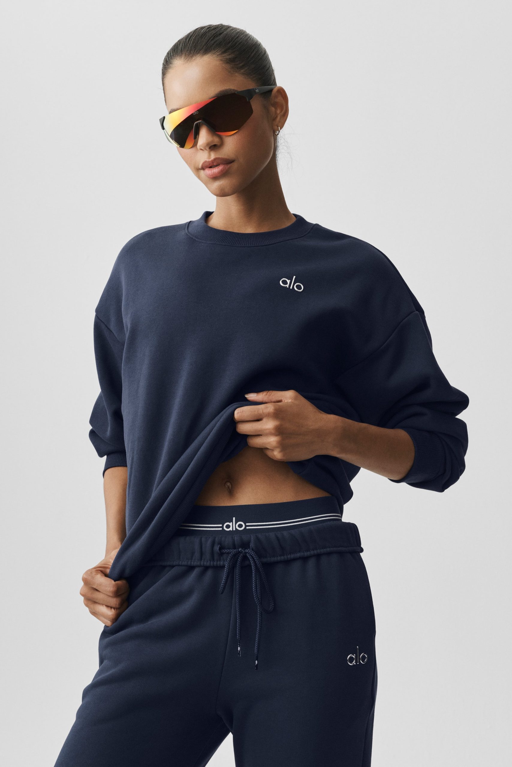 Accolade Crew Neck Pullover - Navy - Image 3