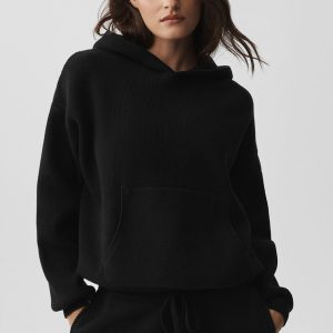 Scholar Hooded Sweater - Black