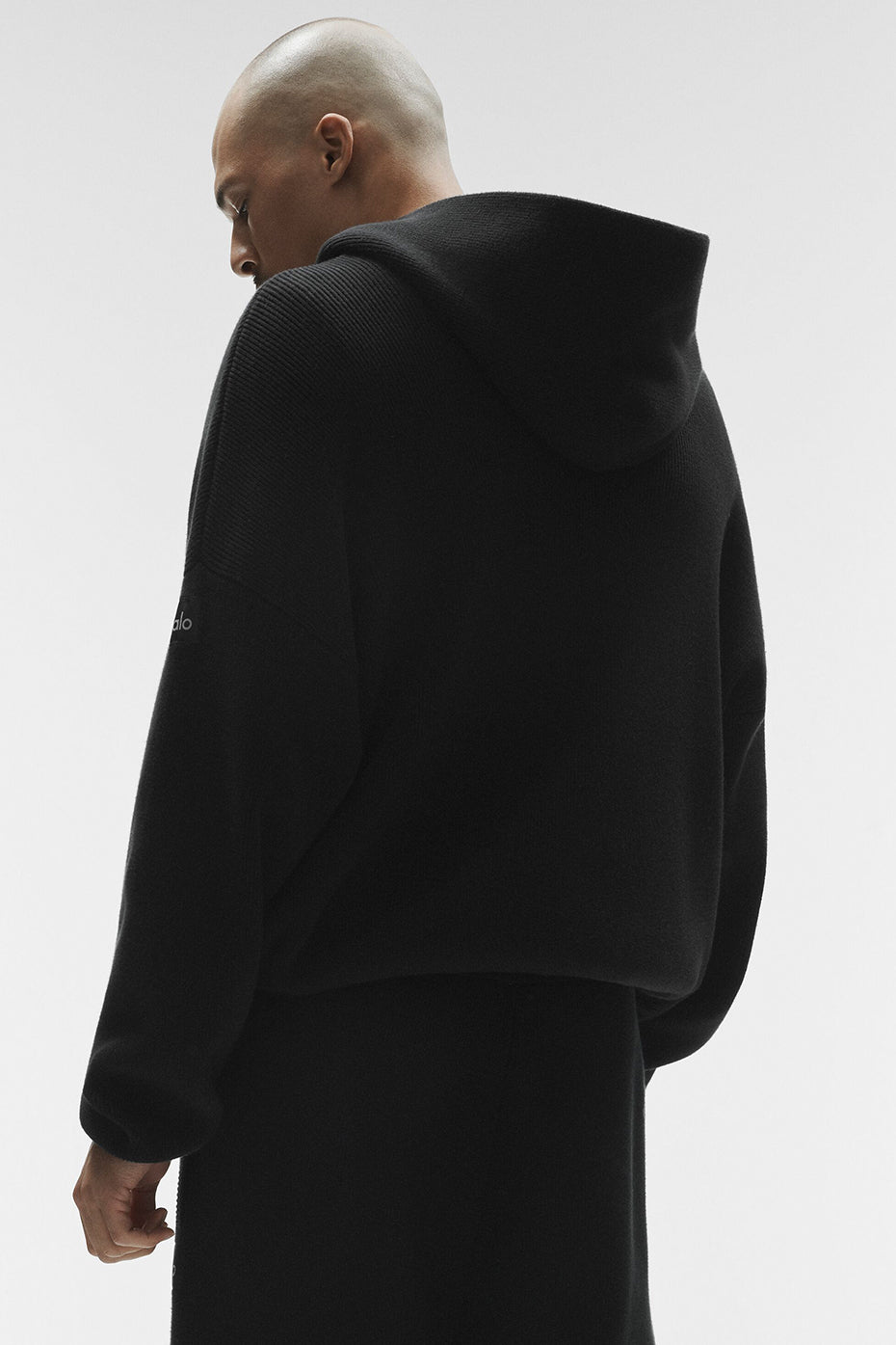 Scholar Hooded Sweater - Black - Image 2