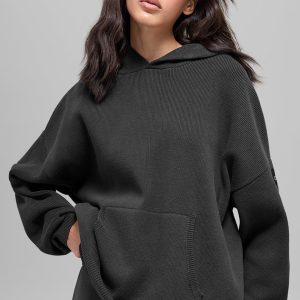 Scholar Hooded Sweater - Anthracite