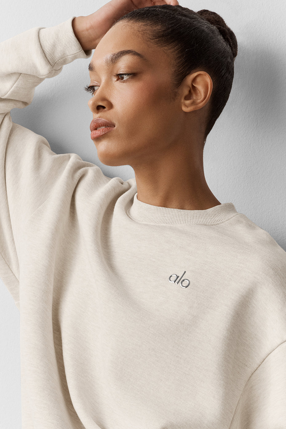 Accolade Crew Neck Pullover - Oatmeal Heather - Image 3