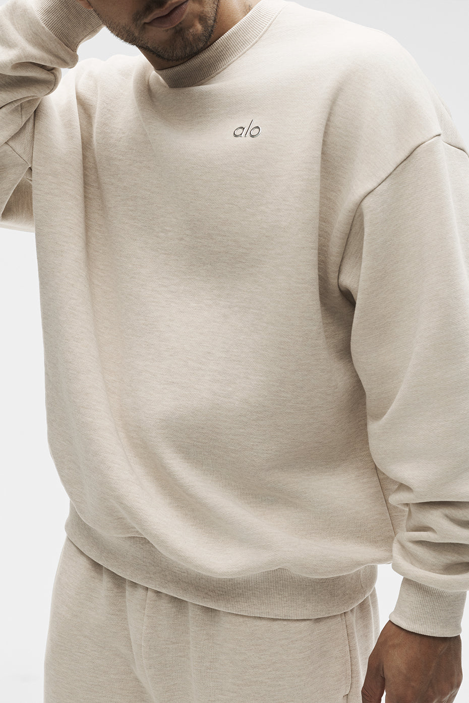 Accolade Crew Neck Pullover - Oatmeal Heather - Image 3