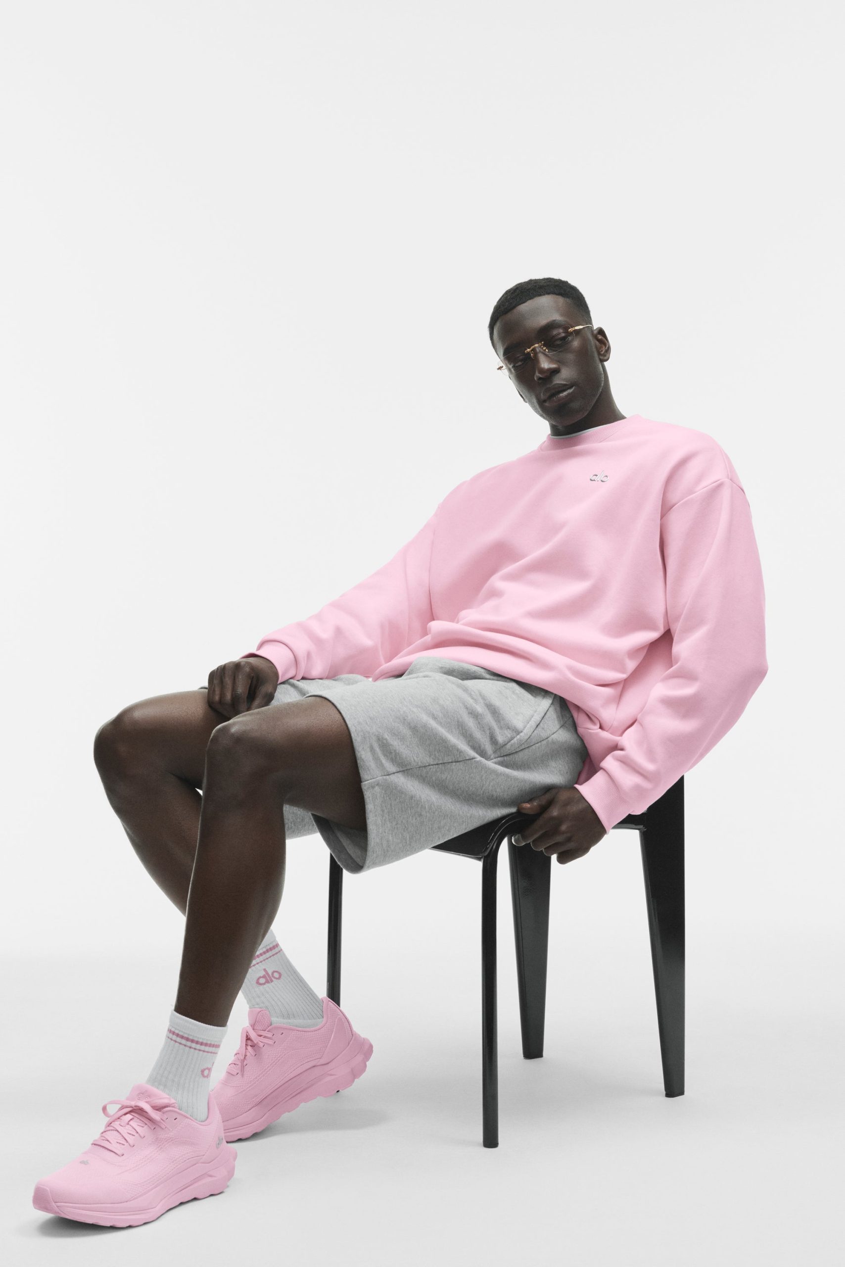 Accolade Crew Neck Pullover - Pink Marshmallow - Image 4