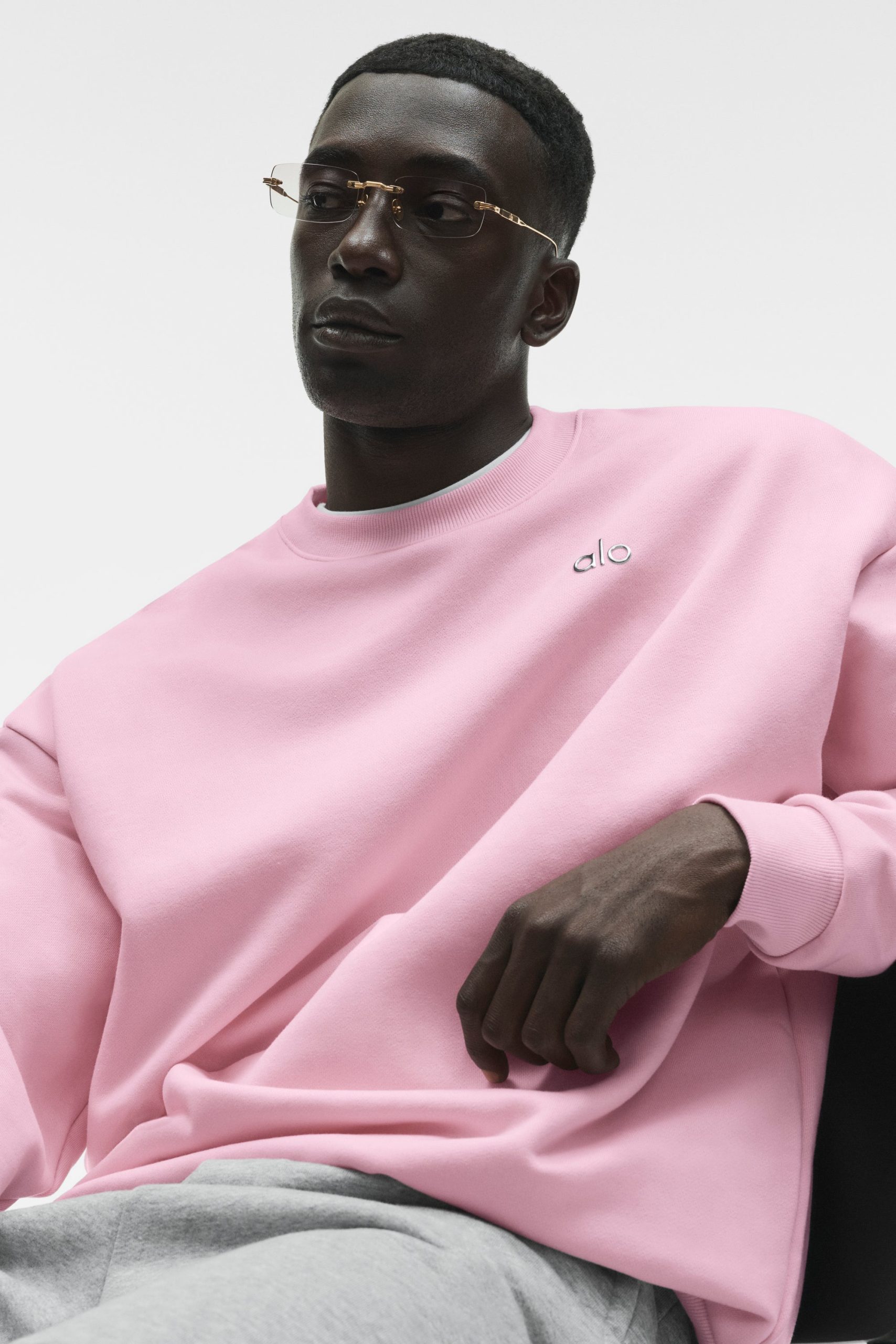 Accolade Crew Neck Pullover - Pink Marshmallow - Image 3