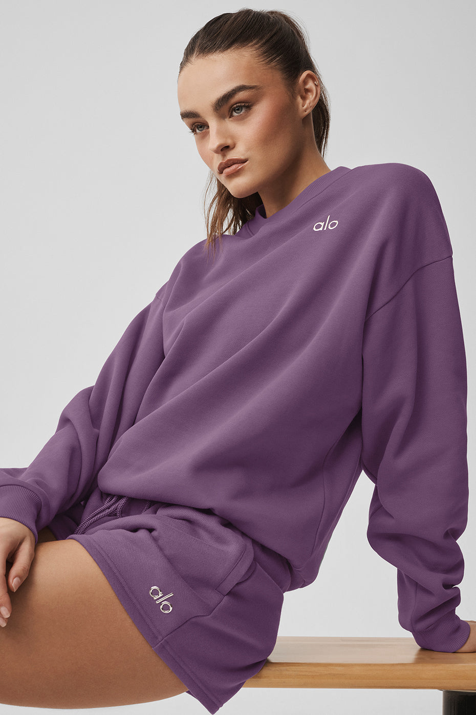 Accolade Crew Neck Pullover - Plum Kiss - Image 4