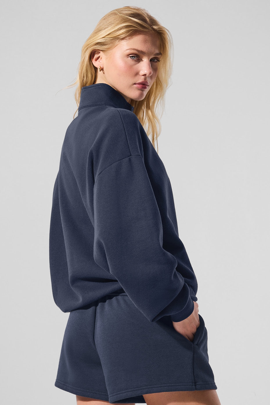 Accolade 1/4 Zip Pullover - Navy - Image 2
