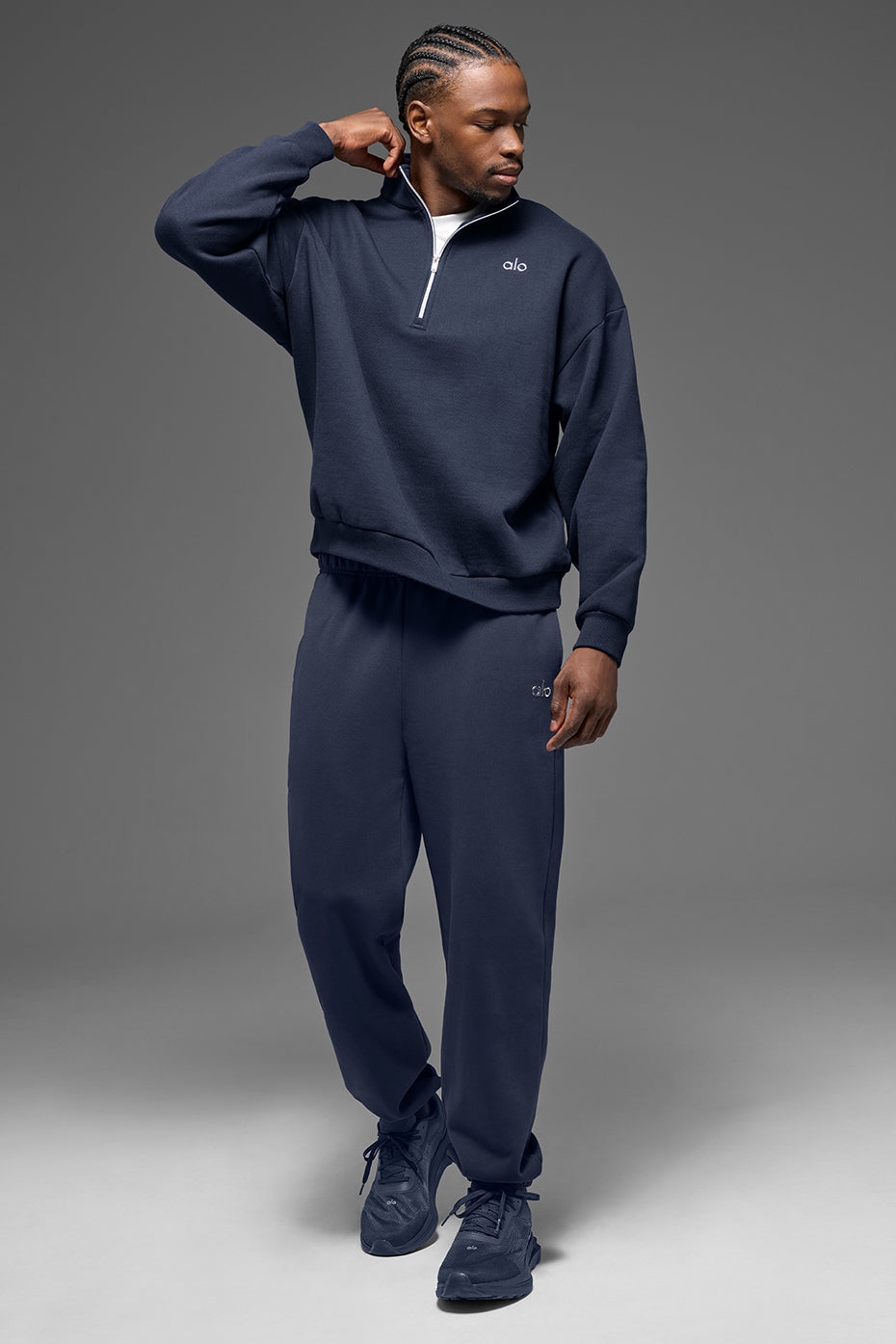 Accolade 1/4 Zip Pullover - Navy - Image 5