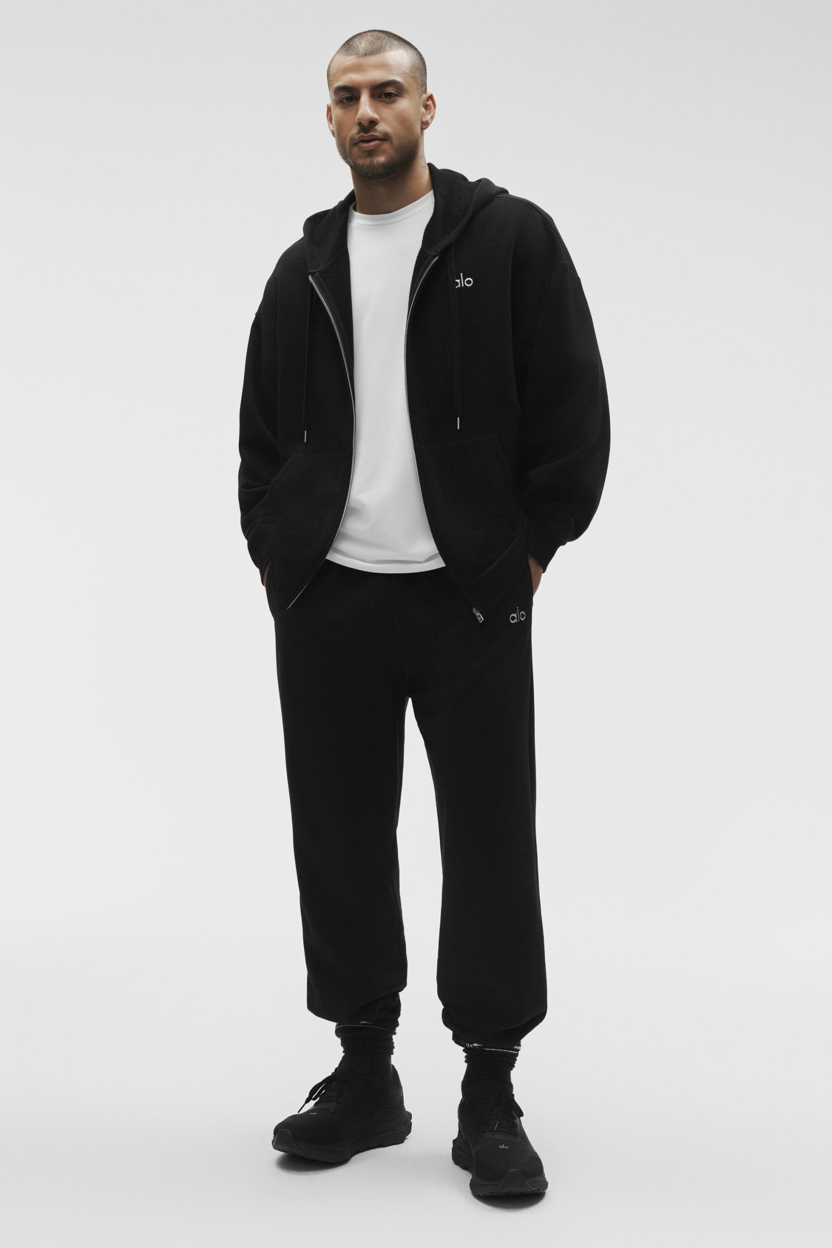 Accolade Full Zip Hoodie - Black - Image 6