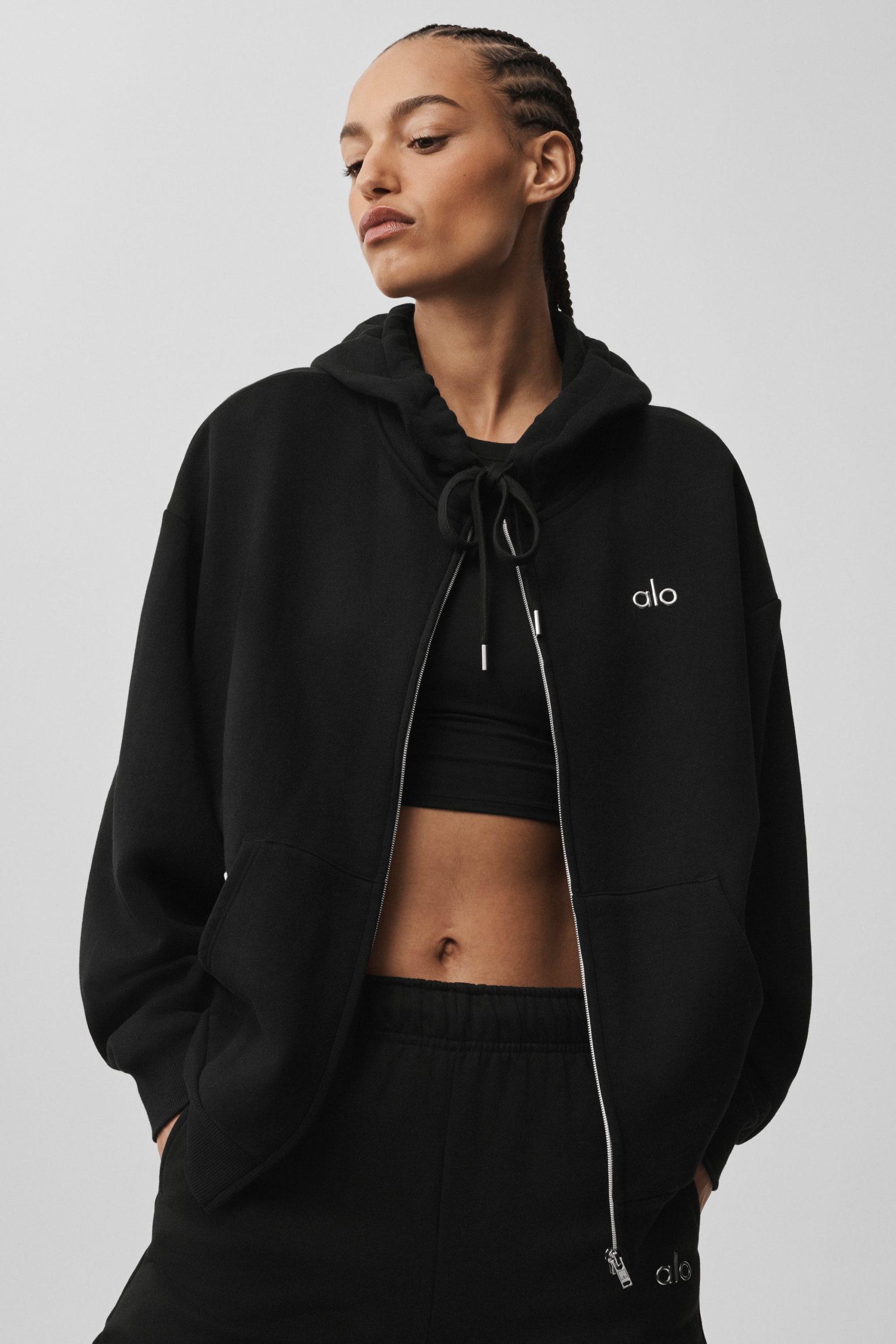 Accolade Full Zip Hoodie - Black - Image 2