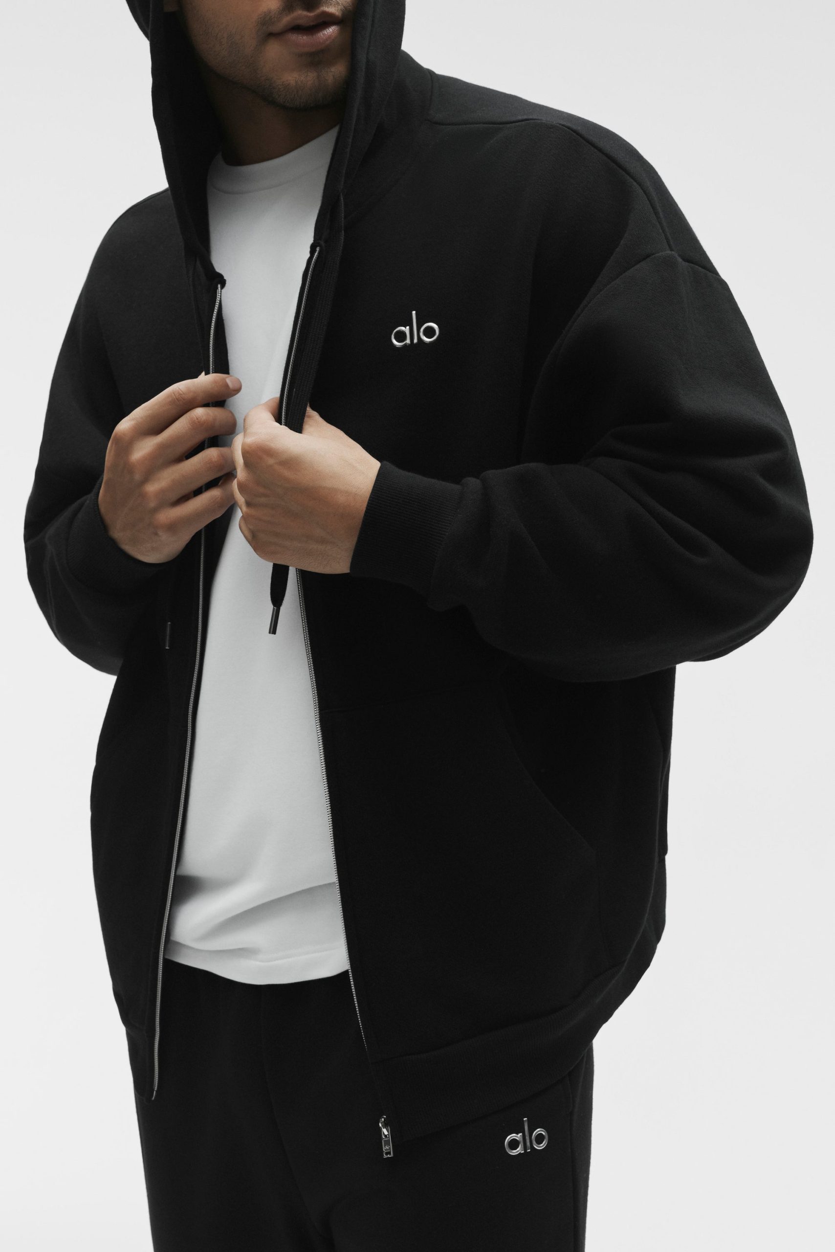 Accolade Full Zip Hoodie - Black - Image 2