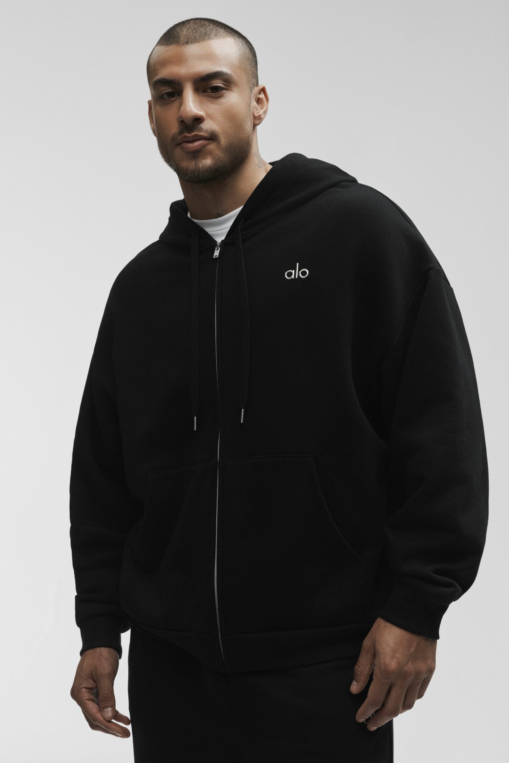 Accolade Full Zip Hoodie - Black - Image 3