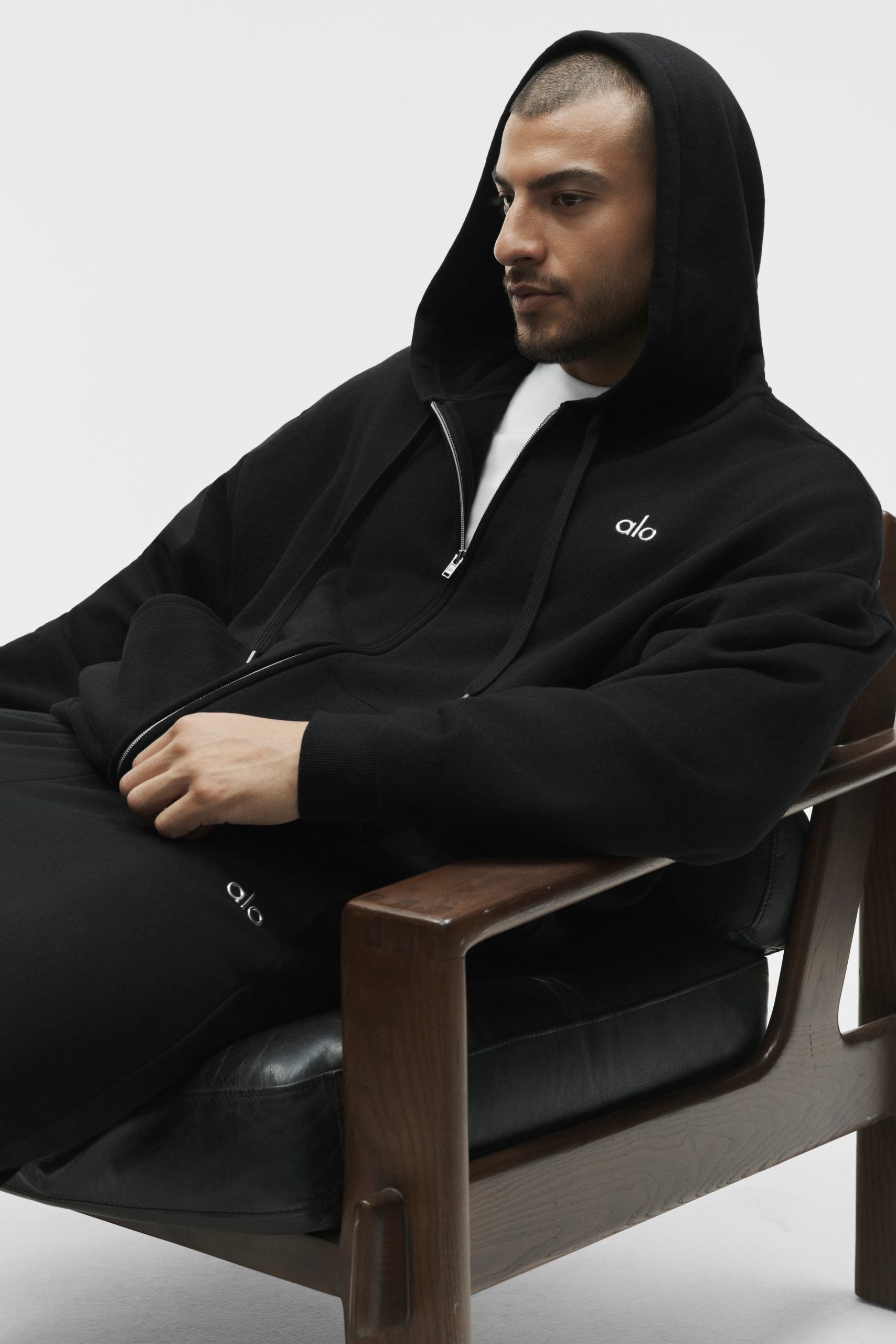 Accolade Full Zip Hoodie - Black - Image 5