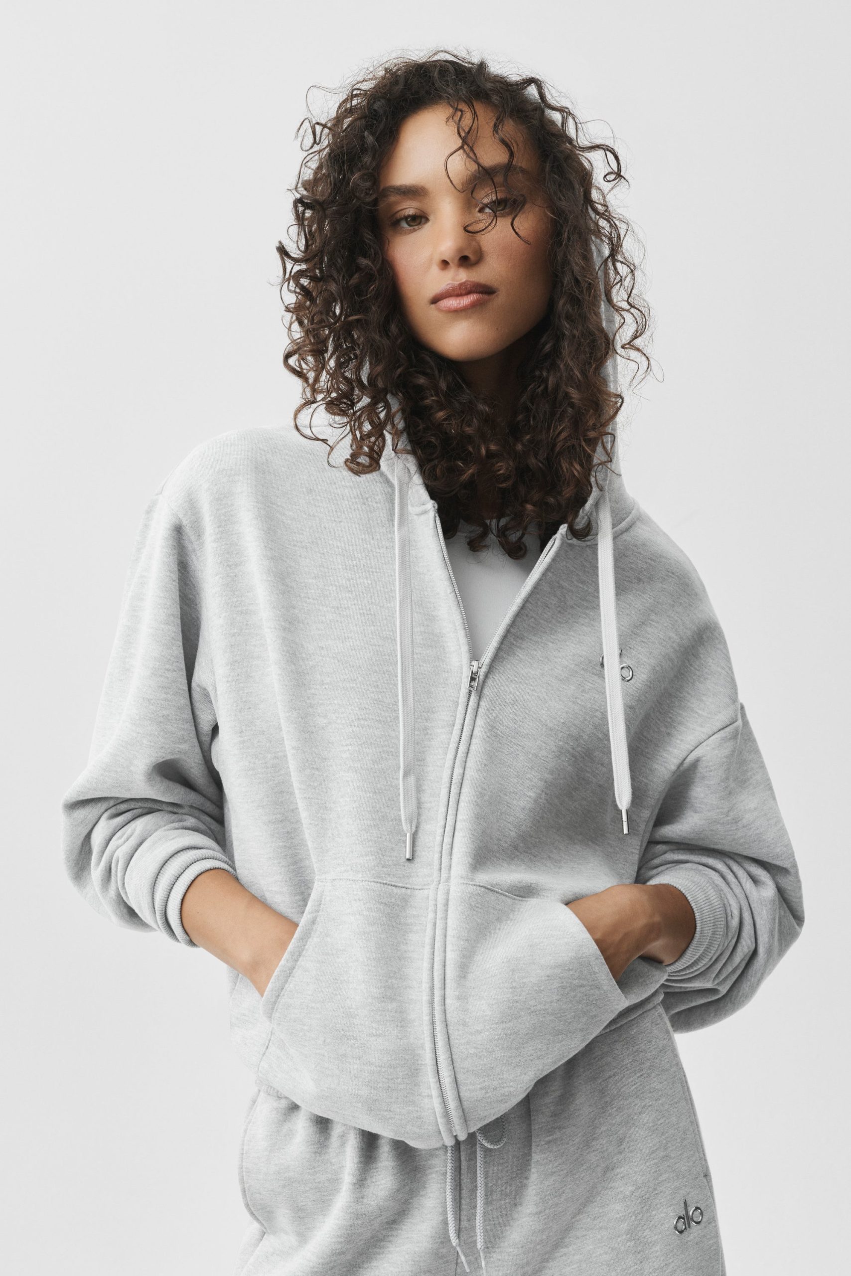 Accolade Full Zip Hoodie - Athletic Heather Grey - Image 4