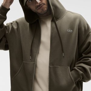 Accolade Full Zip Hoodie - Olive Tree