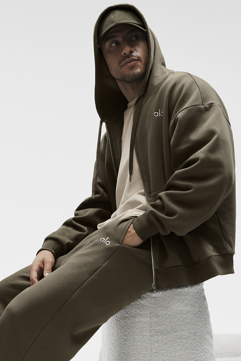 Accolade Full Zip Hoodie - Olive Tree - Image 4